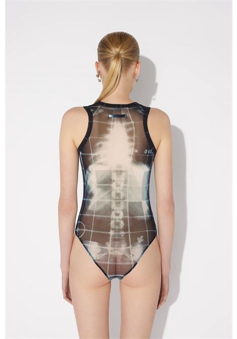 body squeletor donna nero e blu JEAN PAUL GAULTIER | 25/33-F-BD058-T580005956